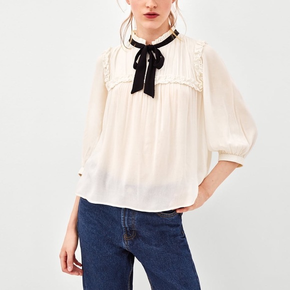 romantic blouse zara